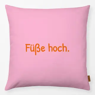 Kissen Füße hoch pink