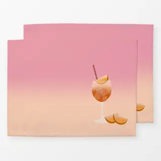 Tischset Spritz Verlauf Rosa