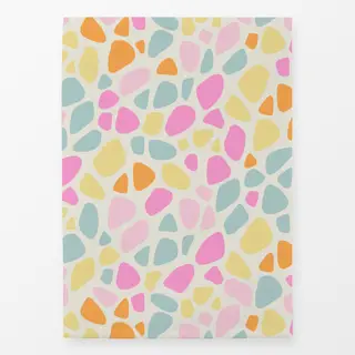 Geschirrtücher Terrazzo tropical pink orange