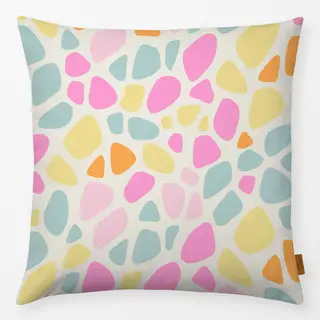 Kissen Terrazzo tropical pink orange