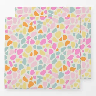 Servietten Terrazzo tropical pink orange