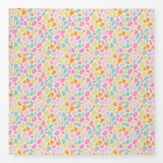 Tischdecke Terrazzo tropical pink orange