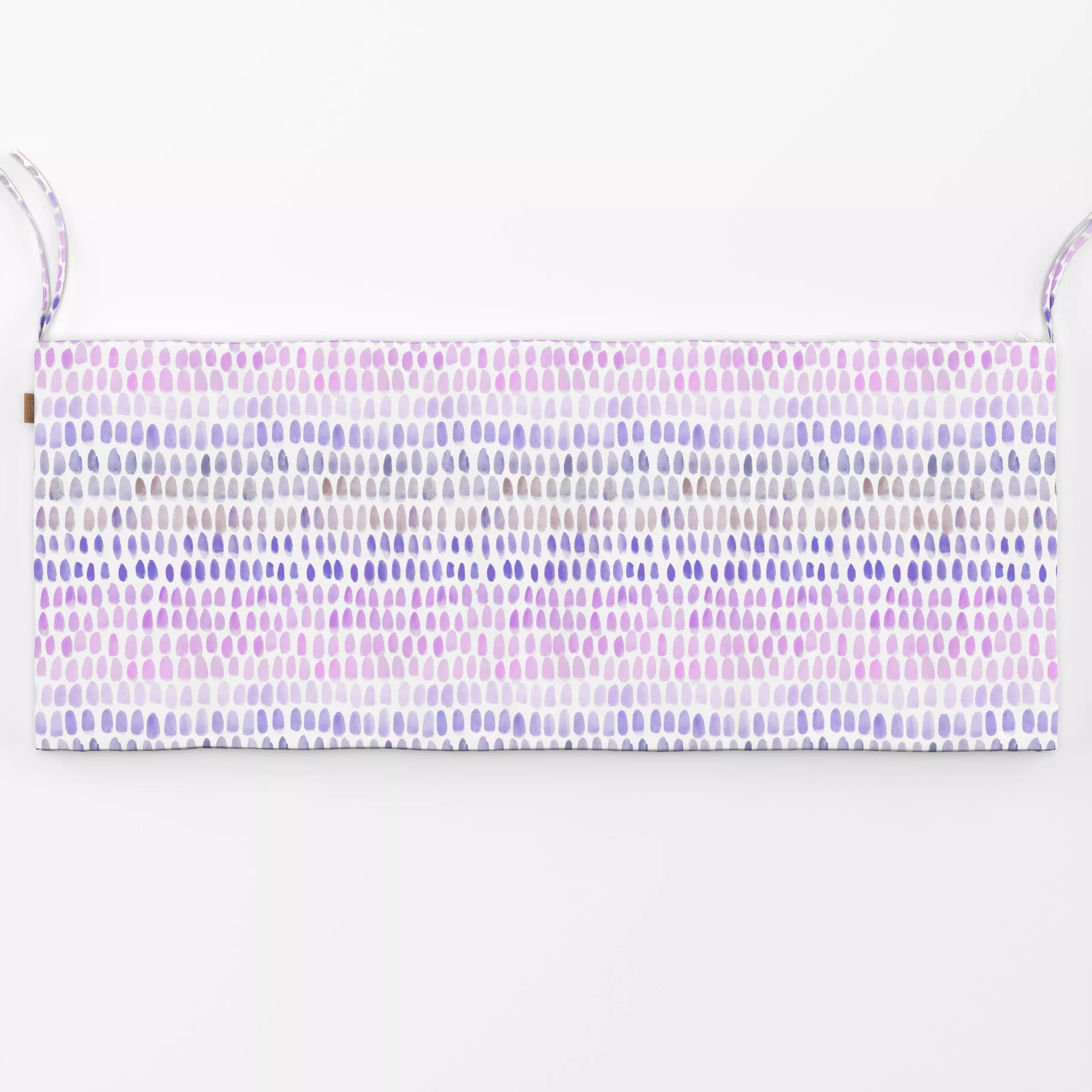 Bankauflage Punkte und Streifen violett - Frühling, Sommer, Symbole & Muster - von „Kathrin Löffler"; Aquarell, Punkte, Stre...