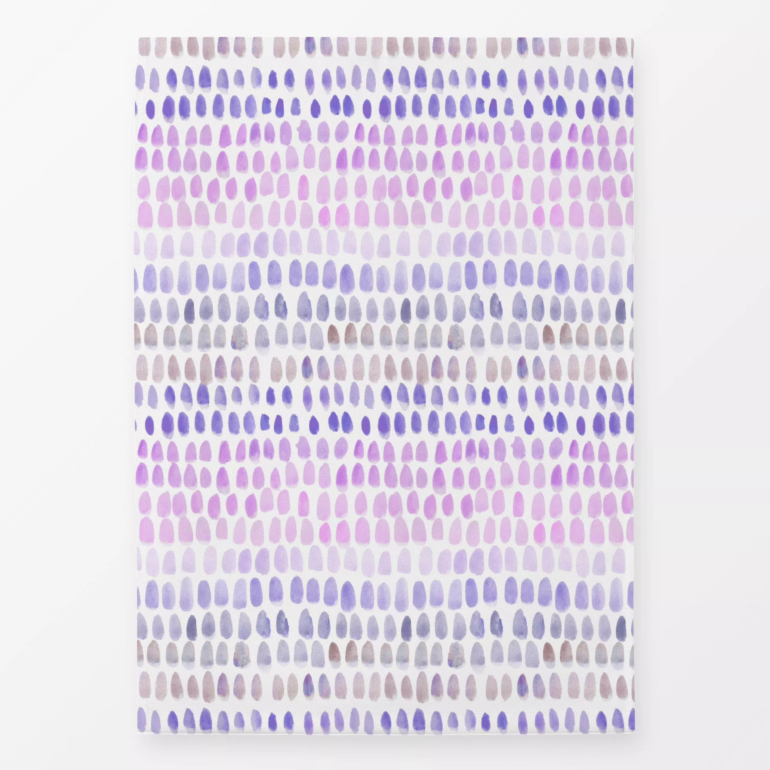 Geschirrtücher Punkte und Streifen violett - Frühling, Sommer, Symbole & Muster - von „Kathrin Löffler"; Aquarell, Punkte, S...