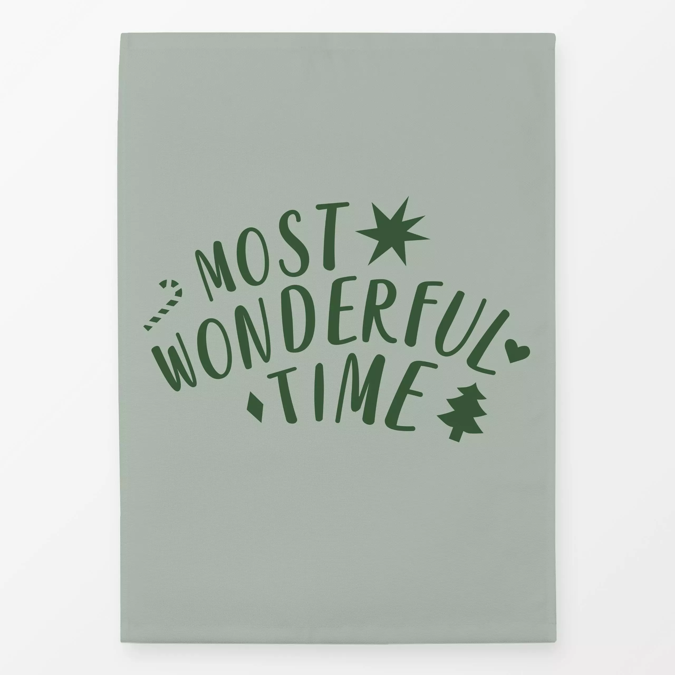 Geschirrtücher Christmas Time Blue - Sprüche & Schriftzüge, Weihnachten, Anlässe - von „Jana Driver"; Weihnachten, typografi...