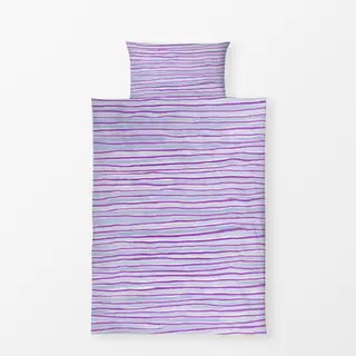 Bettwäsche Wilde-Streifen-lila