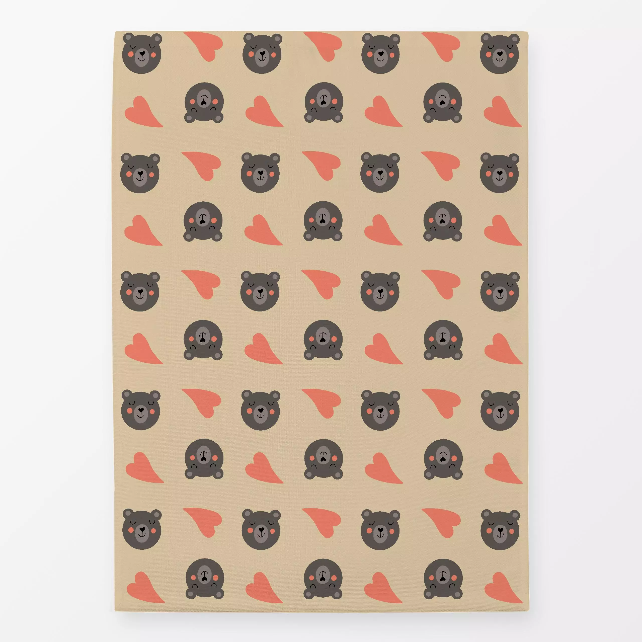 Geschirrtücher Braunbär - Kinderzimmer & Motive für Kinder, Tiere - von „Julia Reyelt"; minimal, Family, Wildtiere, Bär, Geb...