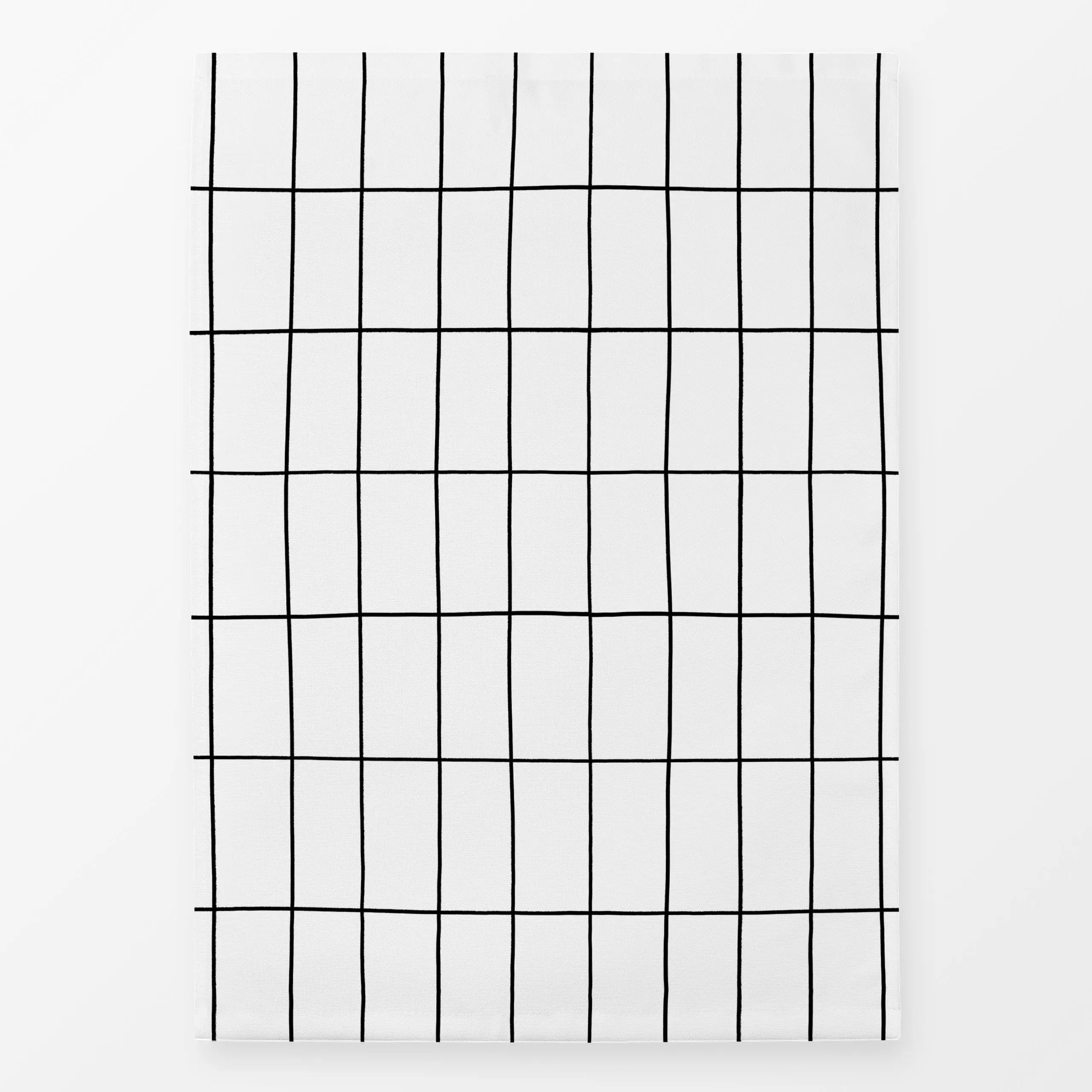 Geschirrtücher Karo Mania Grid 1 - Symbole & Muster - von „Primus Pattern"; schwarz, minimal, linie, Linien, modern, grid, K...