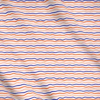 Meterware Coastal summer wellen bunt