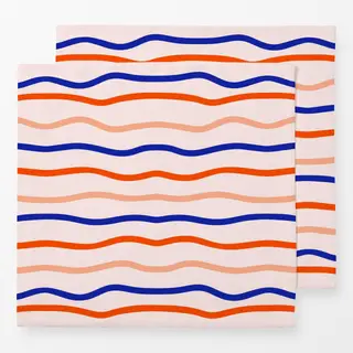 Servietten Coastal summer wellen bunt