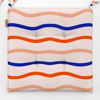Sitzkissen Coastal summer wellen bunt
