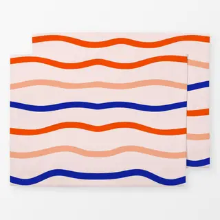 Tischset Coastal summer wellen bunt