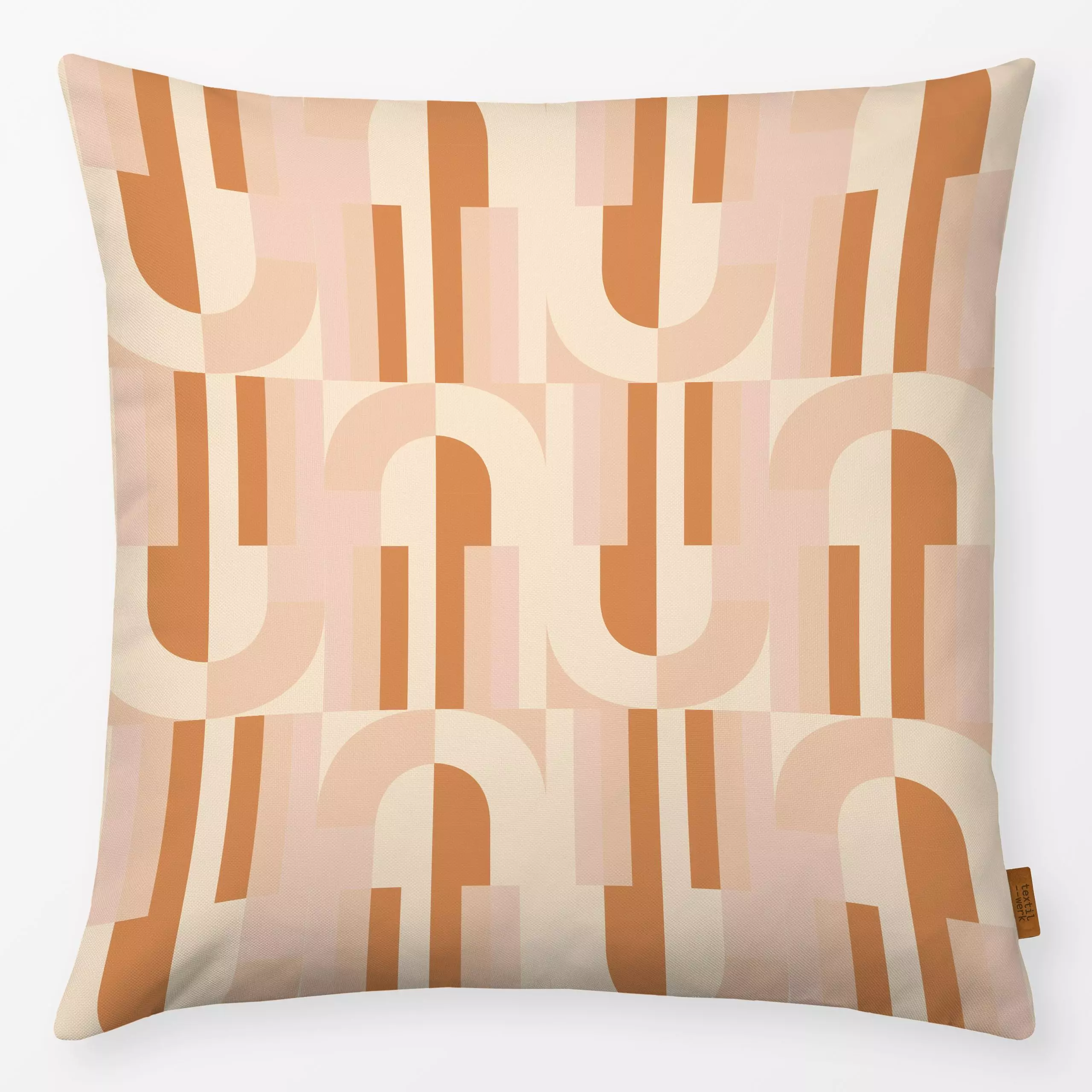 Kissen Midcentury Curves - Symbole & Muster, Retro & Vintage - von „Fjord Studio"; Retro, Geometrisch, Garten, klassisch, ar...