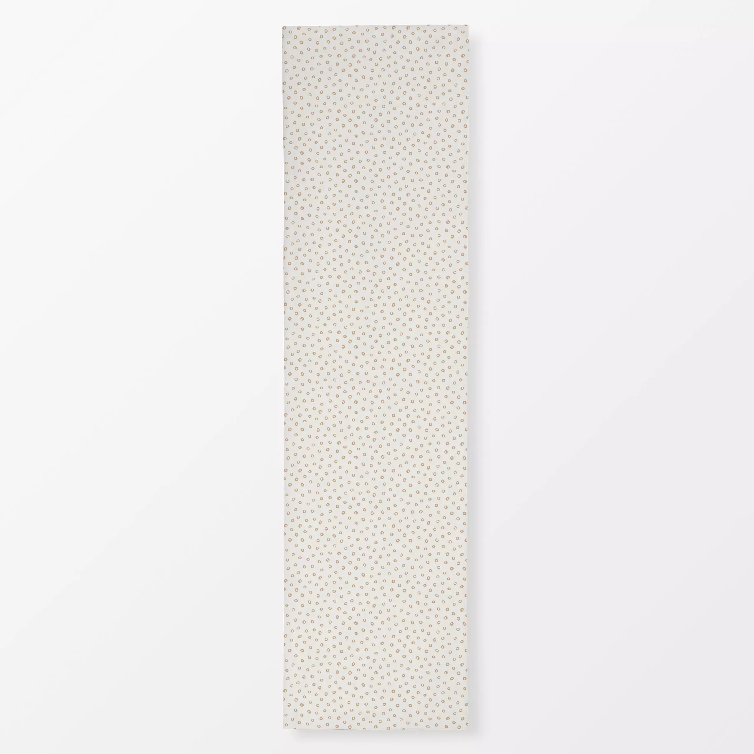 Tischläufer Schneeflocken Punkte beige - Winter, Symbole & Muster - von „Kathrin Woo"; boho, Punkte, Schneeflocken, Dots, Wi...