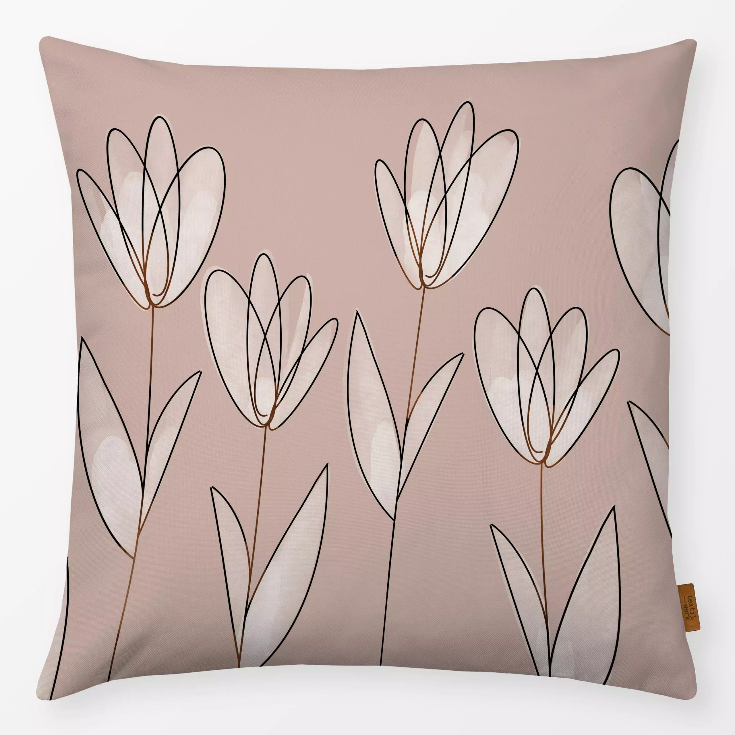 Kissen Frühling 2 - Frühling - von „Lena Lackmann"; Blumen, Tulpen, floral, Ostern, flowers, eastern, plants, spring, tulips...