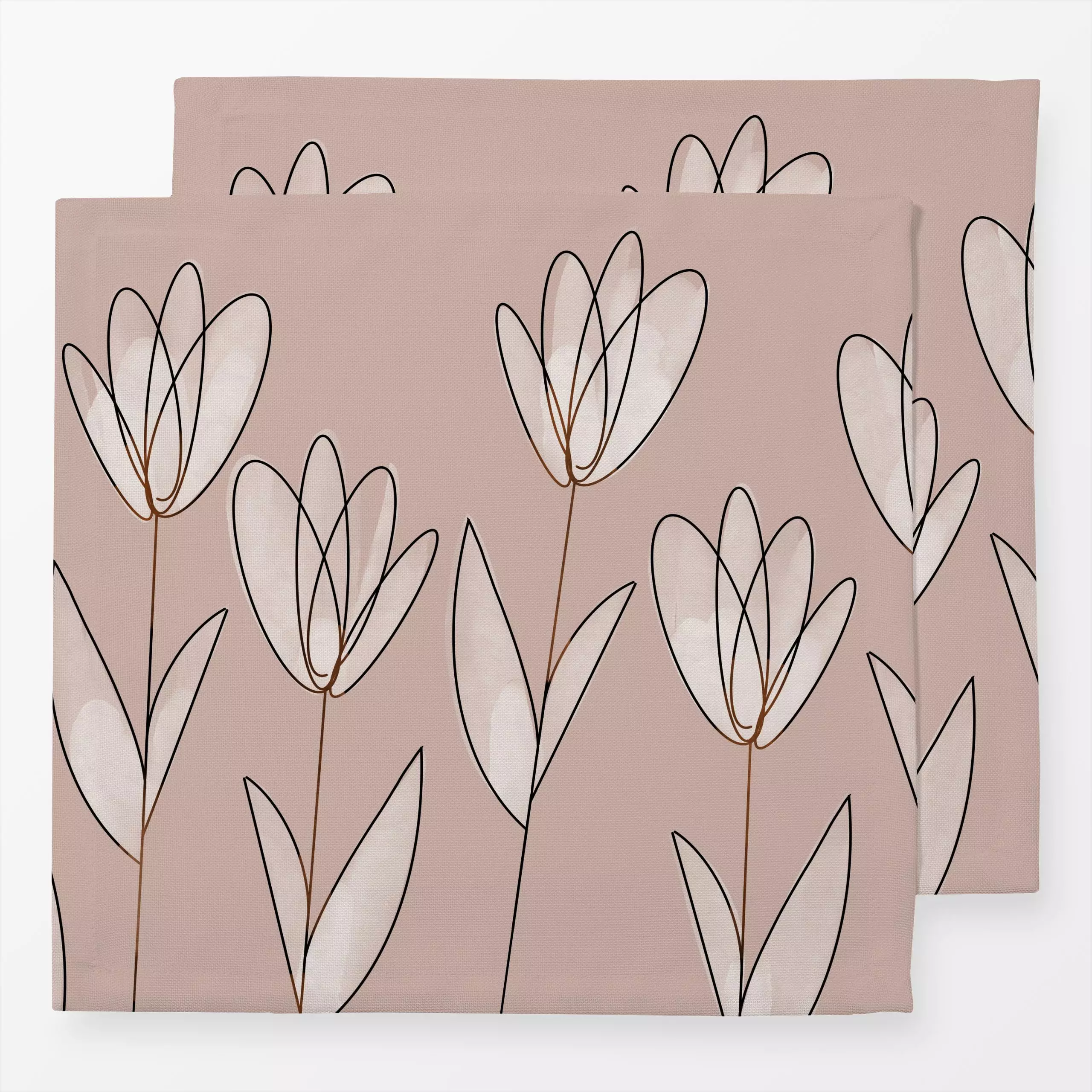 Servietten Frühling 2 - Frühling - von „Lena Lackmann"; Blumen, Tulpen, floral, Ostern, flowers, eastern, plants, spring, tu...