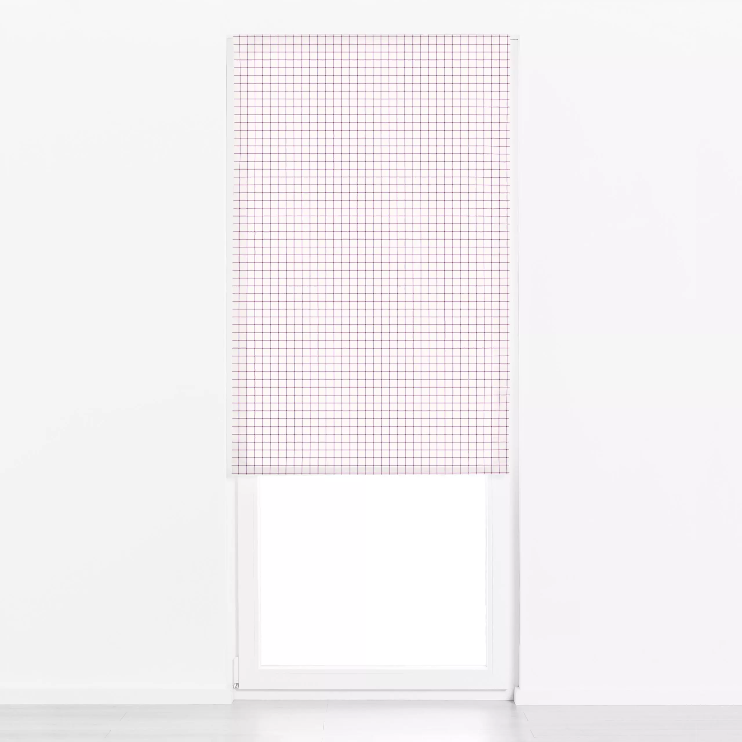 Raffrollo Karomuster hell-lila - Symbole & Muster - von „Kerstin Ax“; Muster, Geometrisch, Herbst, Herbstdeko, kariert, gemu...