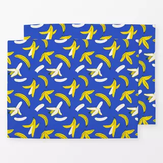 Tischset Bananas blue