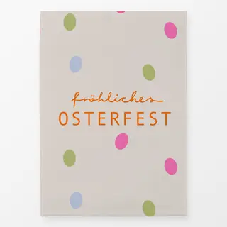 Geschirrtücher fröhliches Osterfest Beige