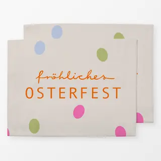 Tischset fröhliches Osterfest Beige