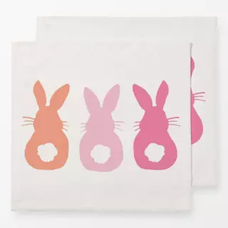 Servietten Bunny Trio