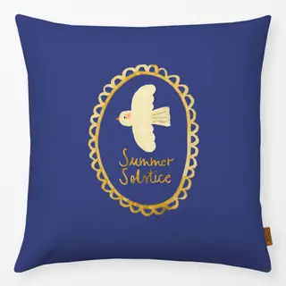 Kissen Midsummer Friedenstaube blau