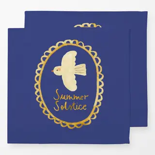 Servietten Midsummer Friedenstaube blau