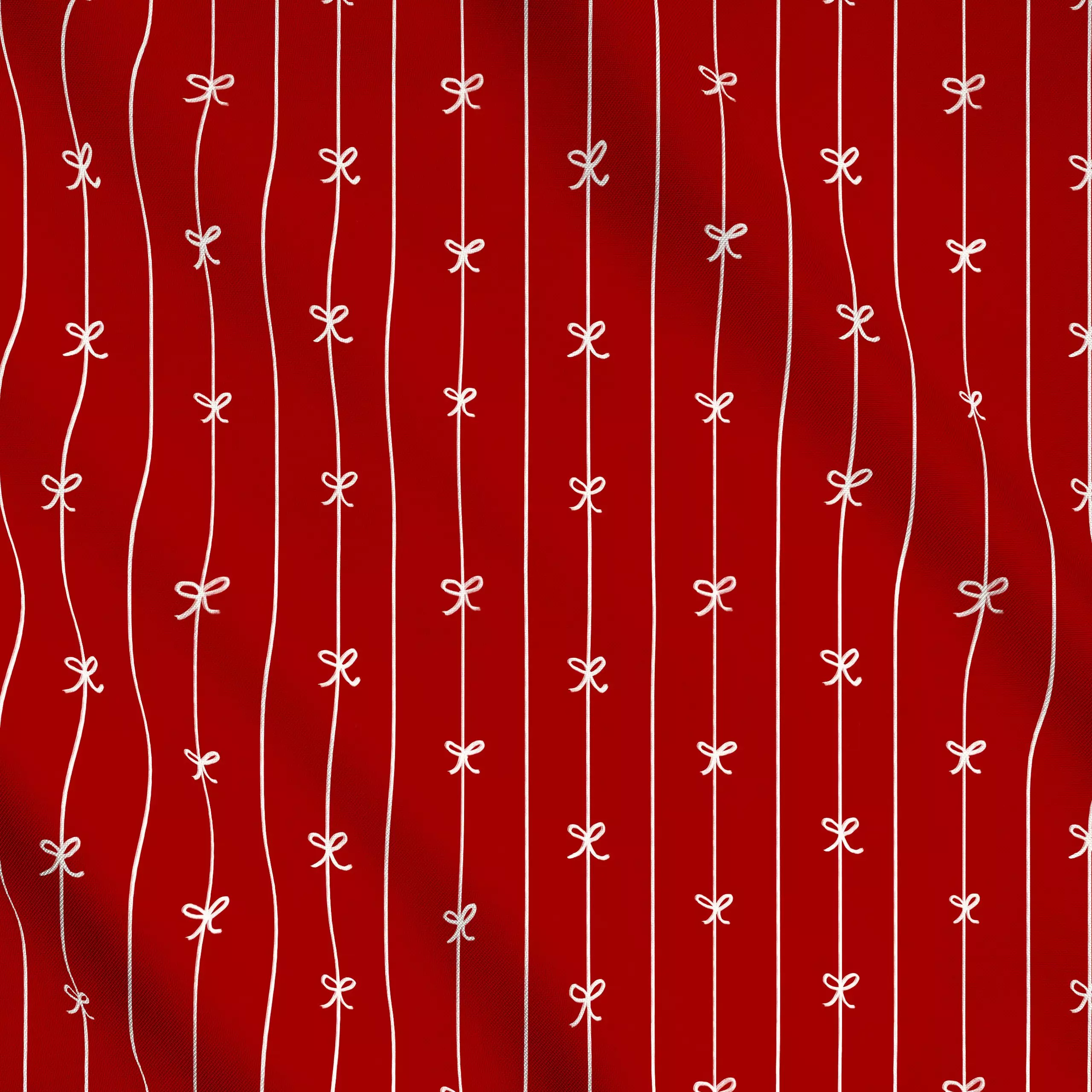 Meterware Schleifenmuster Rot - Weihnachten, Symbole & Muster - von „Sophie Augustin Illustration"; Weihnachten, weihnachtli...