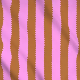 Meterware Wellen Streifen pink