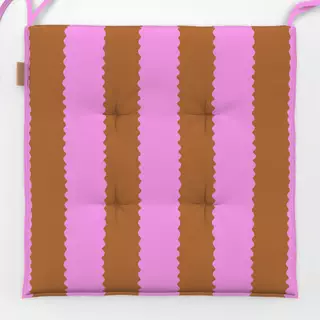 Sitzkissen Wellen Streifen pink