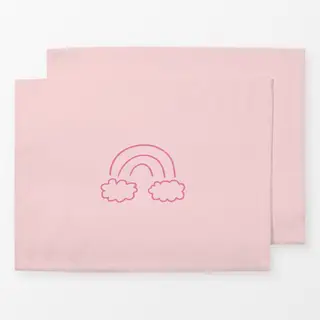 Tischset Little Rainbow light pink