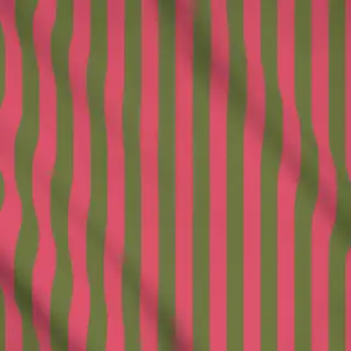 Meterware Cabana stripes oliv berry