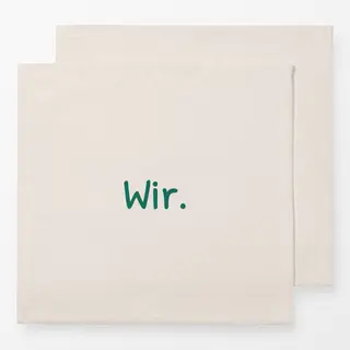 Servietten Wir beige