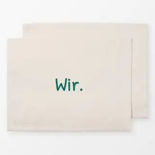 Tischset Wir beige
