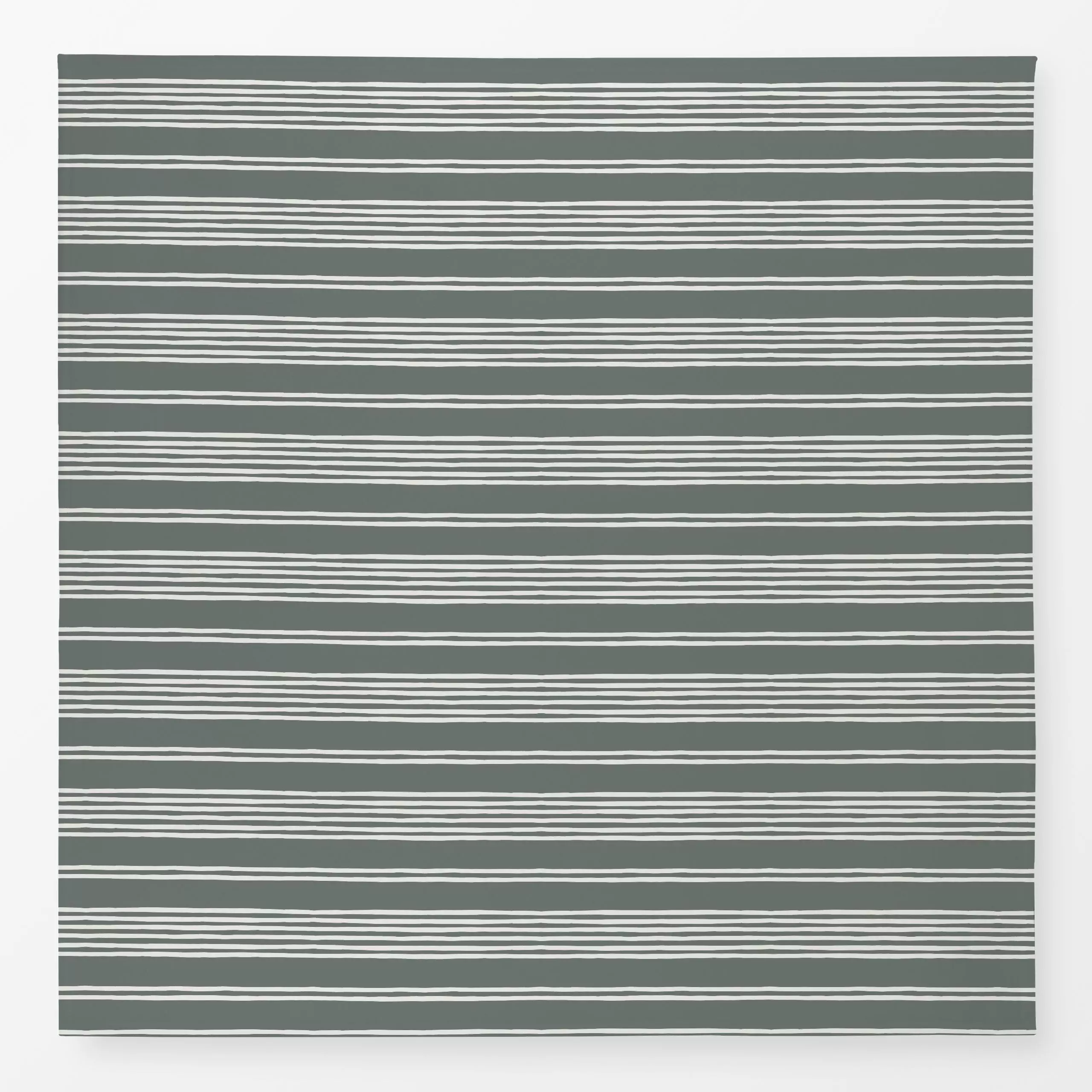 Tischdecke Gestreift dunkelgrün, gemustert, von Katrin Graff