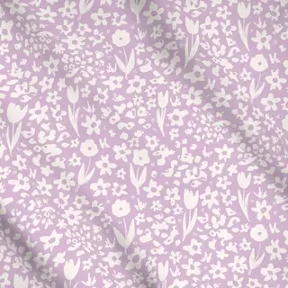 Meterware Blumen Muster Spring Lila