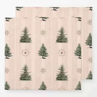 Servietten Christmas tree and stars I