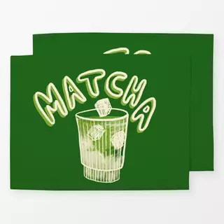 Tischset Matcha Grün