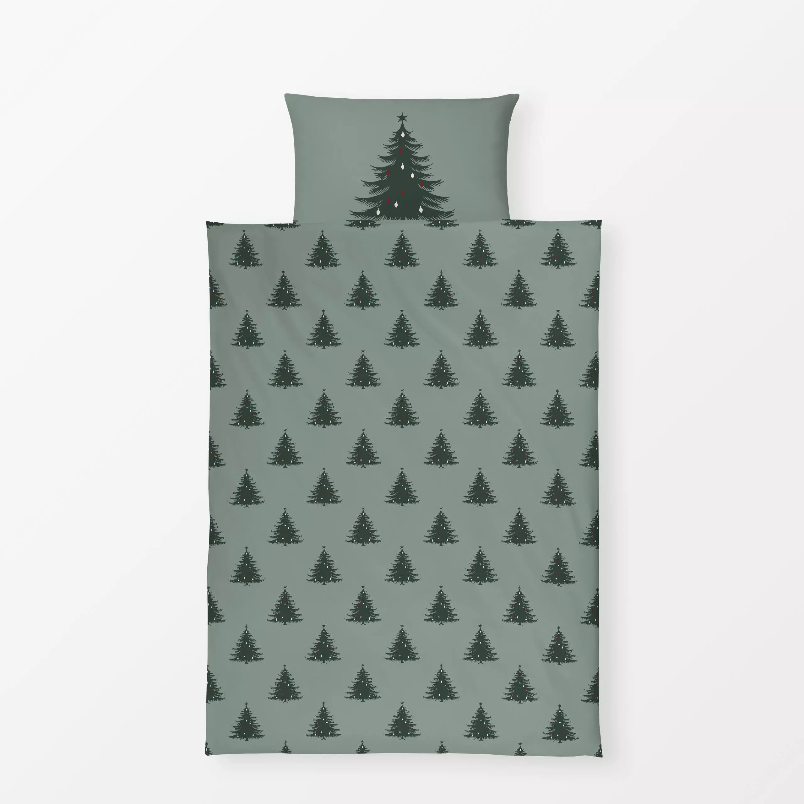 Bettwäsche Weihnachtsbaum Tanne - Weihnachten, Winter - von „Studio Kesse"; Wald, Merry Christmas, Tannenbaum, Weihnachtsbau...