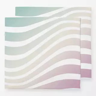 Servietten Verlauf Wellen türkis lila