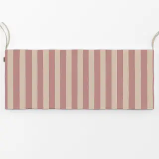 Bankauflage Streifen rosa beige
