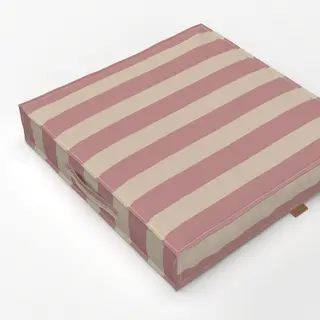Bodenkissen Streifen rosa beige