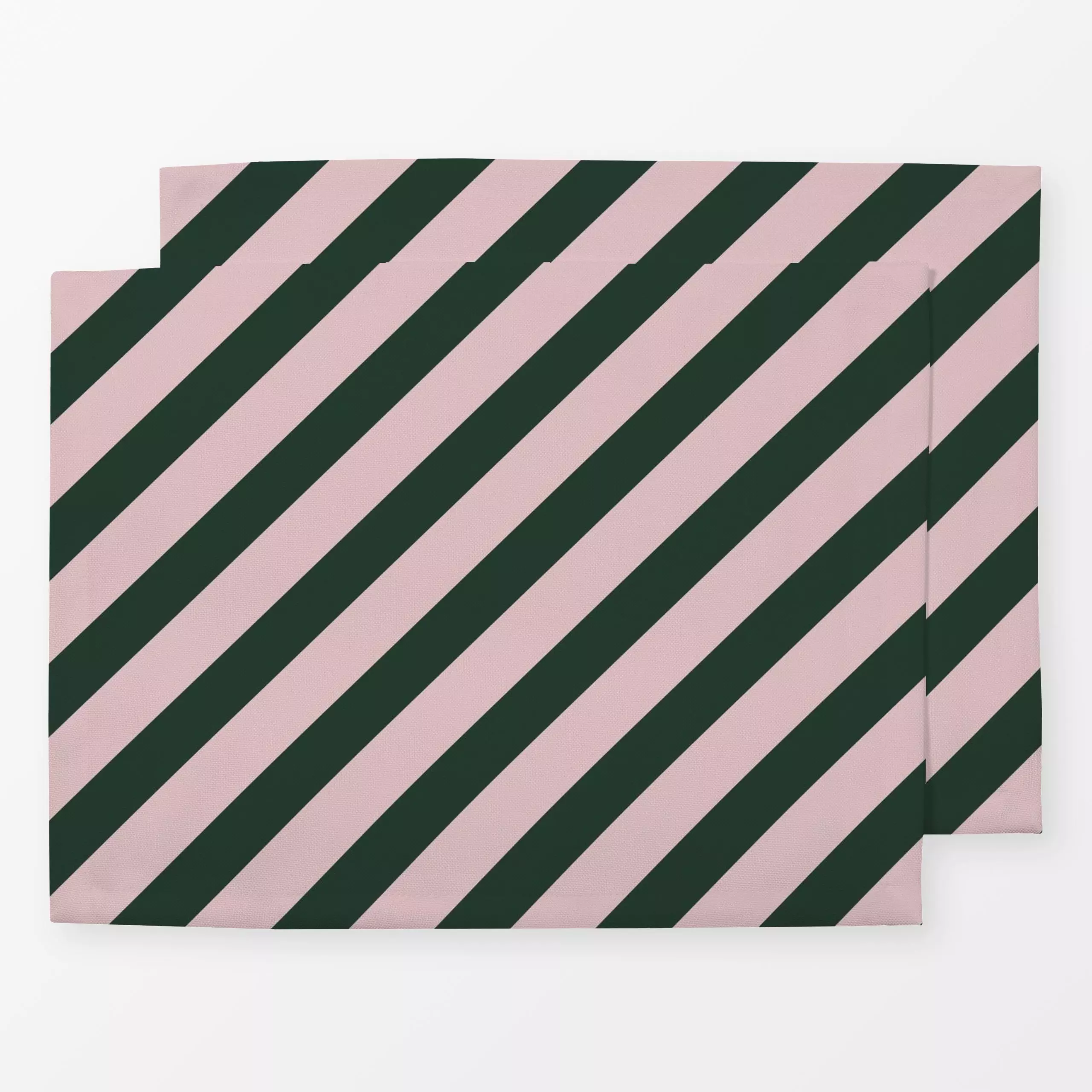 Tischset Candy Stripes | grün rosa - Weihnachten, Symbole & Muster - von „moDeern Design Studio"; Streifen, Weihnachten, xma...