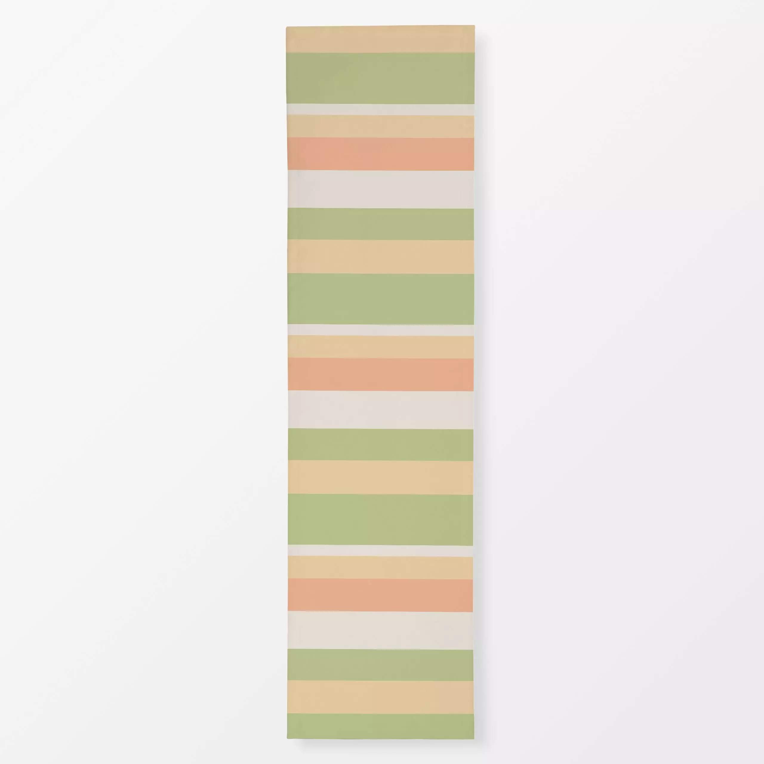 Tischläufer Ringel grün multicolor, gemustert, von Kantioler Design