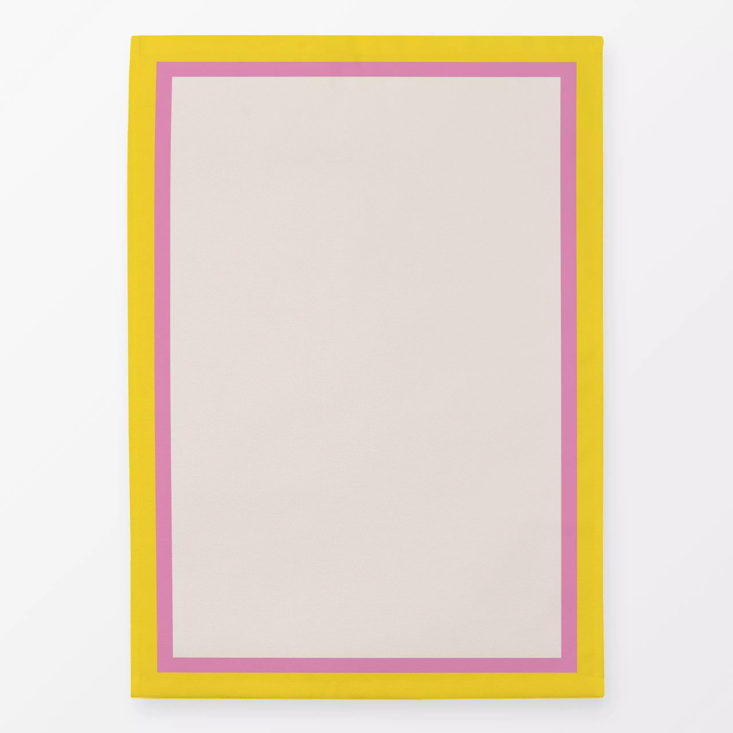 Geschirrtücher Rahmen Gelb Pink - Symbole & Muster - von „Sophie Augustin Illustration"; grafisch, colorblocking, Esstisch, ...