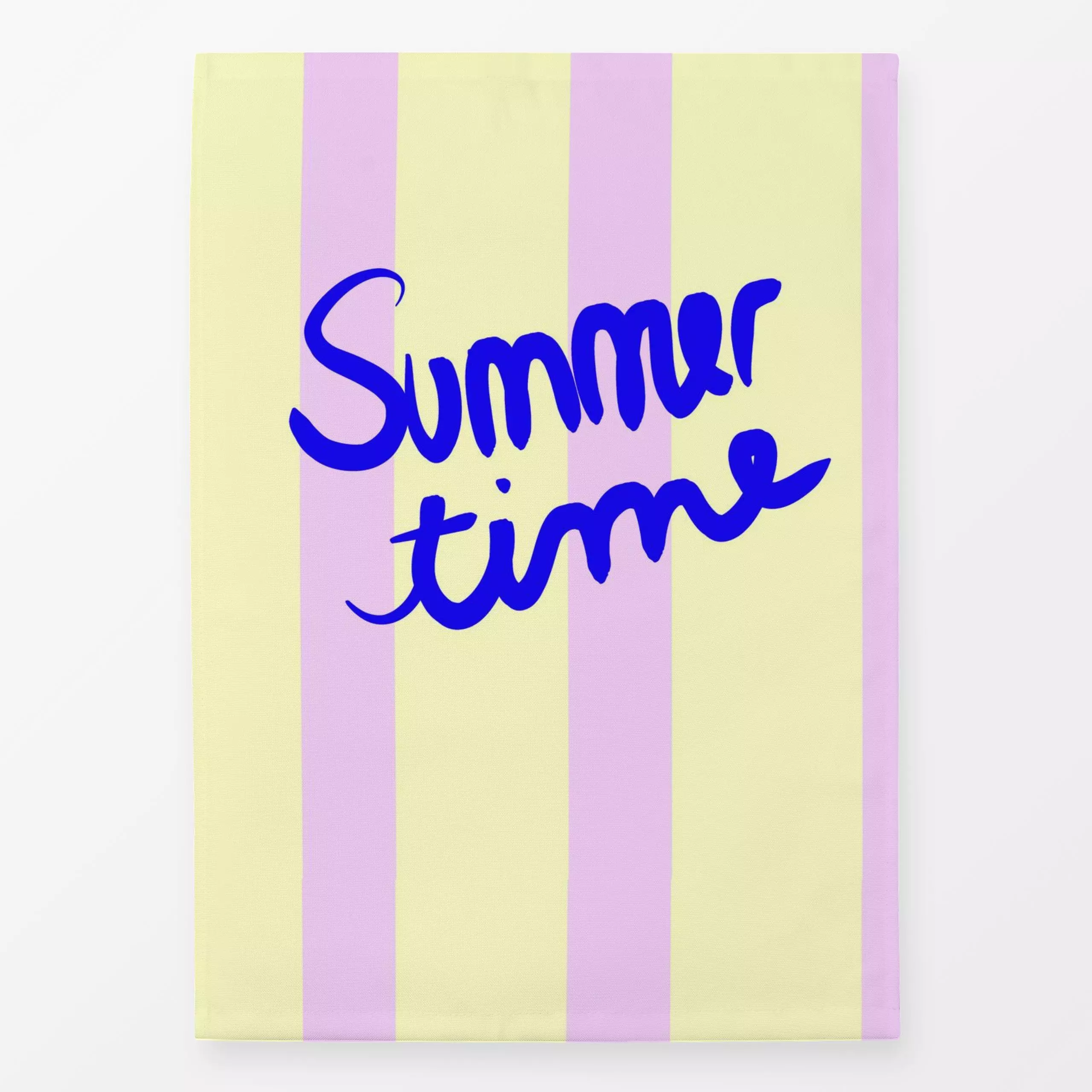 Geschirrtücher Summer Time Stripes - Sommer, Sprüche & Schriftzüge - von „Ute Arnold"; Streifen, Sommer, summer, Streifenmus...