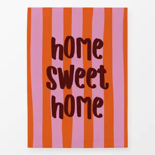 Geschirrtücher home sweet home pink orange