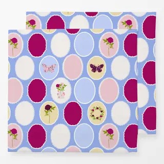 Servietten Bilderrahmen Pattern Blau