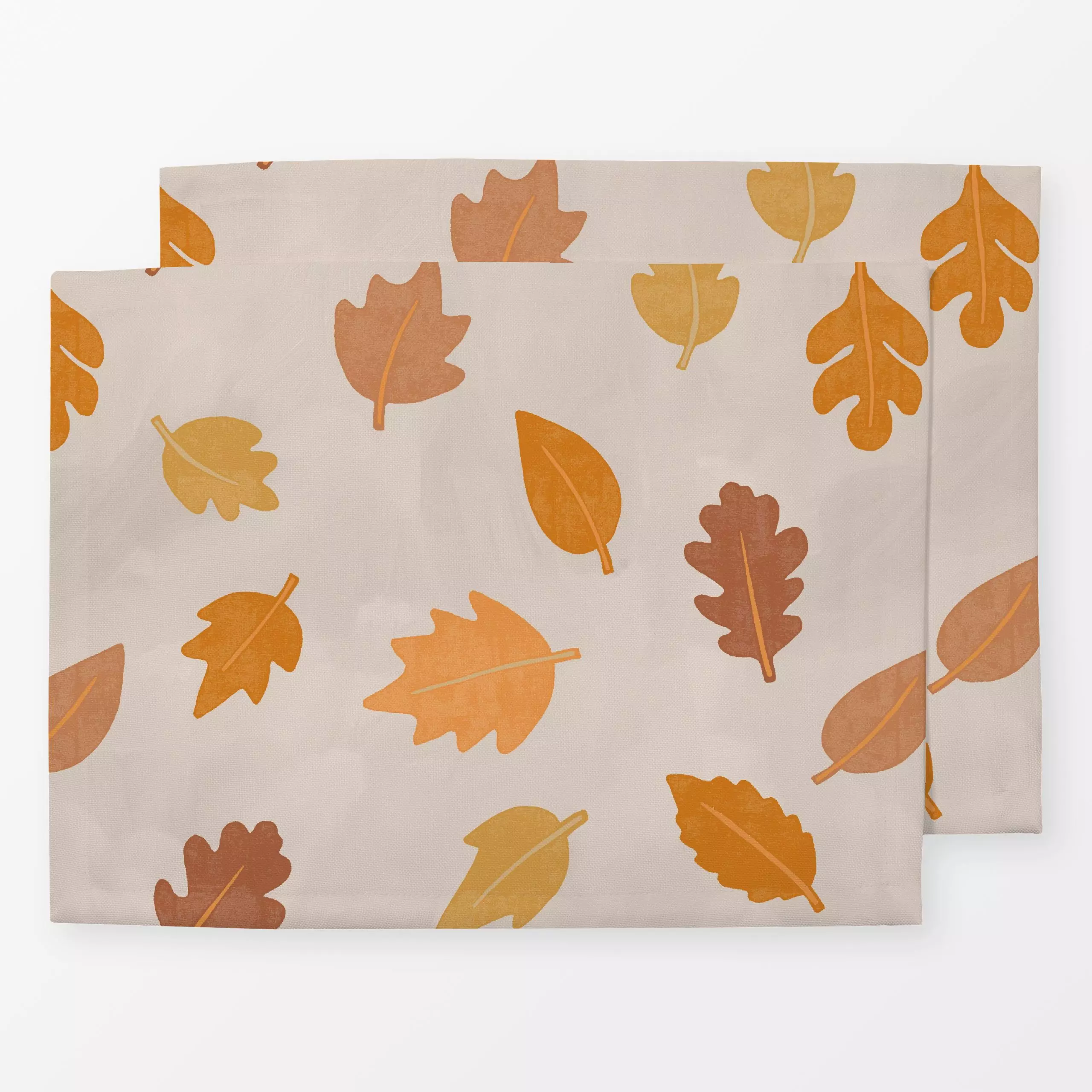 Tischset Blätter - Herbst, Natur & Landschaft, Pflanzen & Botanik - von „Studio Kesse"; Bäume, Blätter, Pflanzen, Laub, Wald...