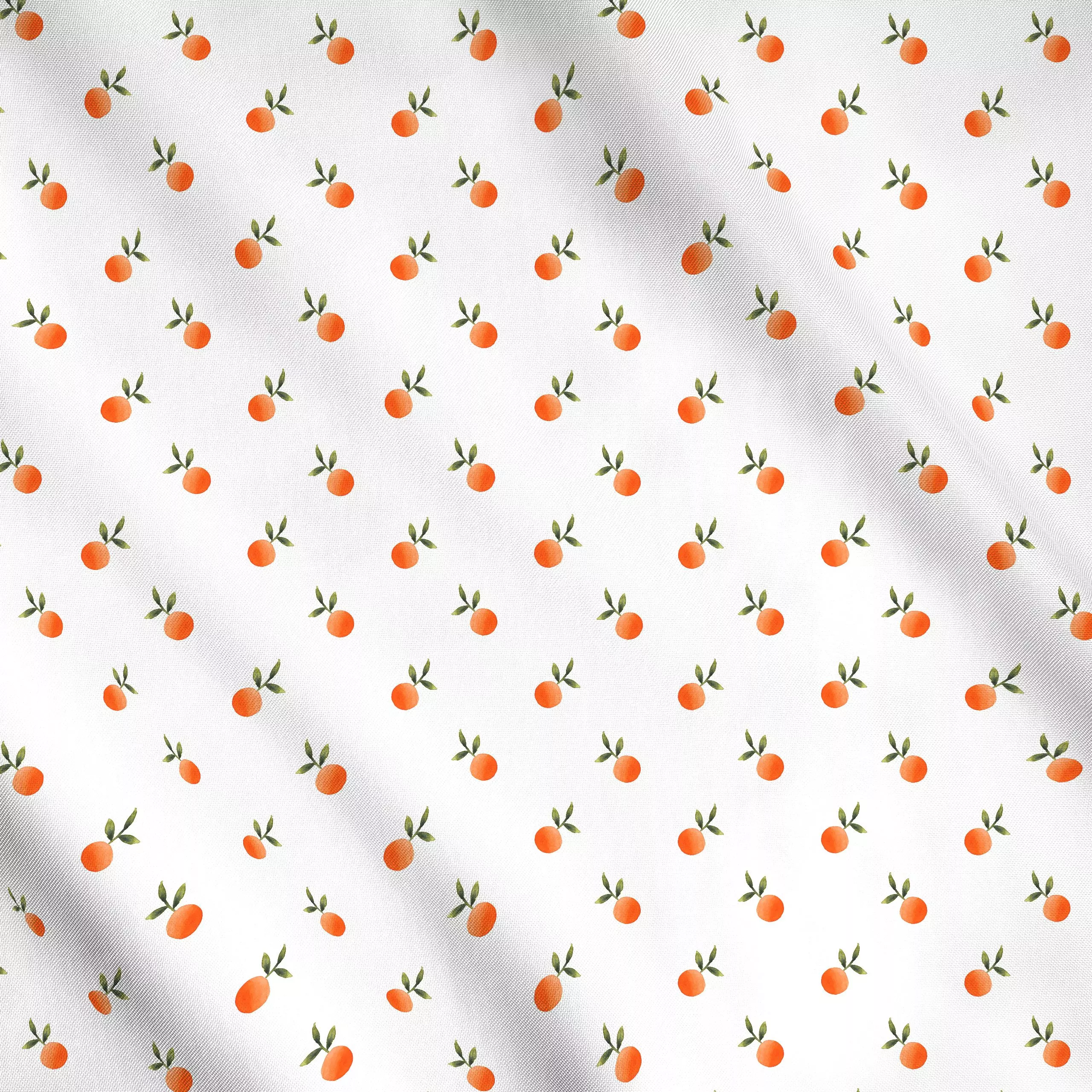 Meterware Summer Fun Orangen - Sommer - von „Lena Yokota"; Obst, Muster, Früchte, Sommer, summer, pattern, lenayokota, orang...